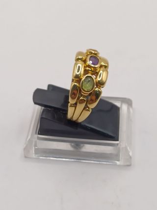 Anillo bismark color de oro 18k,4,60gr,Ref.G-015.