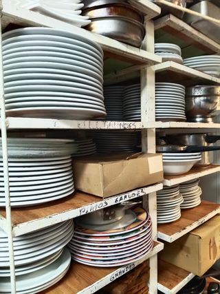 Lote de vajilla blanca