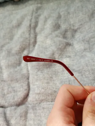 Gafas de sol aviador doradas y marrones