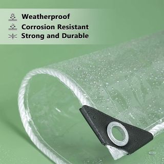 Telo Trasparente Occhiellato, Telo Impermeabile In