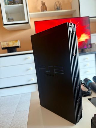 Playstation 2 Fat con mando original y micrófonos
