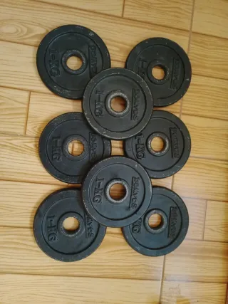 Kit Domyos: Barra, Mancuernas y Pesos