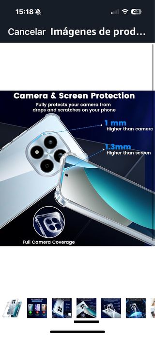 Funda Xiaomi Redmi Note 15 Pro 4G Transparente