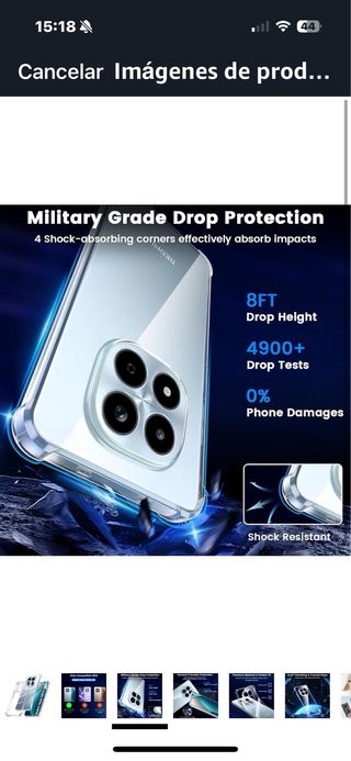 Funda Xiaomi Redmi Note 15 Pro 4G Transparente