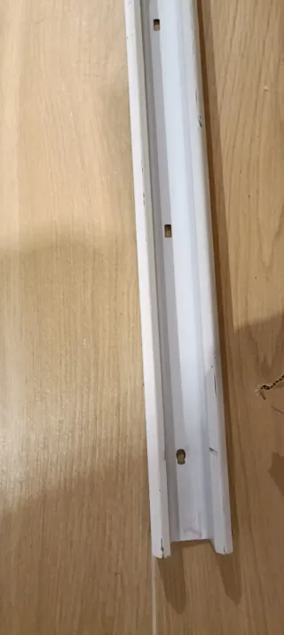 Perfil U guía aluminio blanco armario empotrado