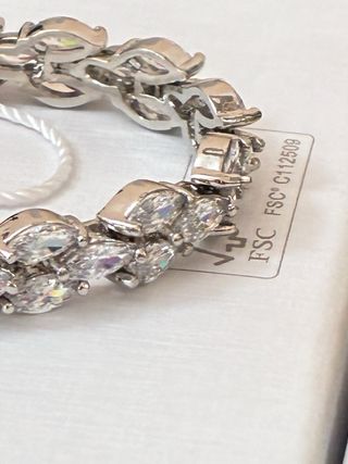 Brazalete Acero-Oro 18k Zircon-10Ct -17Cm -10gra