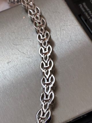 Brazalete Acero-Oro 18k Zircon-10Ct -17Cm -10gra