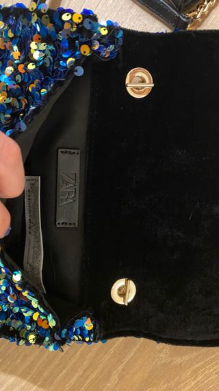 Bolso Zara lentejuelas multicolor