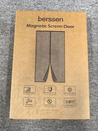 Mosquitera Puerta Magnetica - 95 x 210 CM - Blanco