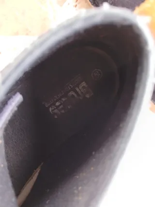 Botas niño piel azul marino