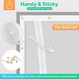 Puerta Mosquitera para Gatos, 91X208cm Puerta de P