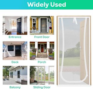 Puerta Mosquitera para Gatos, 91X208cm Puerta de P