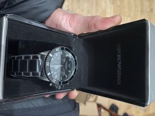 Reloj Emporio Armani Negro y Plateado