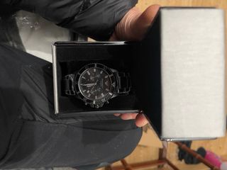 Reloj Emporio Armani Negro y Plateado