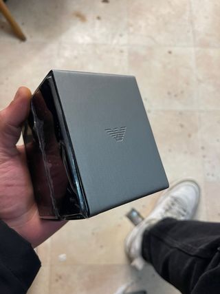 Reloj Emporio Armani Negro y Plateado