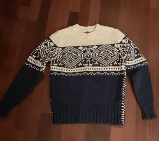 Maglione Napapijri blu e bianco