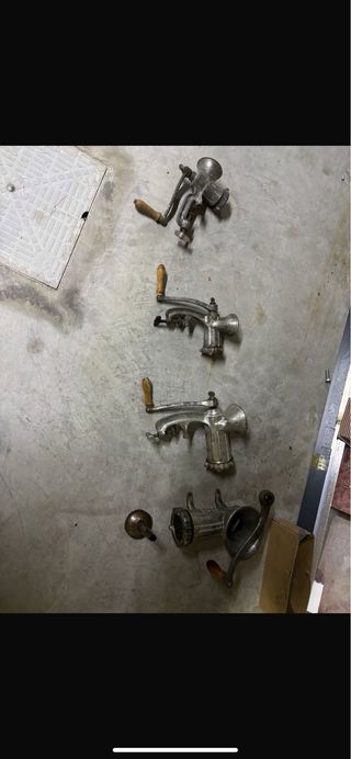 Picadoras de carne antiguas