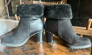 Botines negros de mujer de piel talla 39