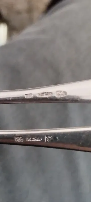 Set Cuchara y Tenedor ACSA Plateados