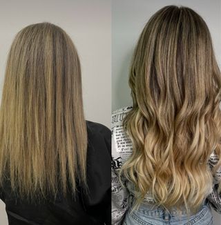 Peluquera. Extensiones de cabello