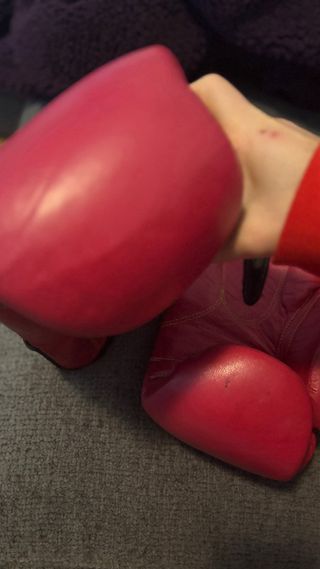 Guantes de boxeo Charlie rosas