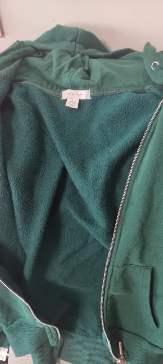 Sudadera con capucha verde