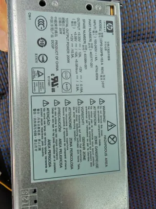 Fuente de Alimentación HP DPS-200PB-163 A