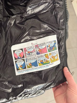 Chaqueta Moncler Negra Brillante