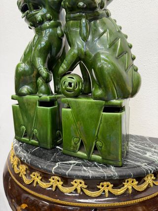 Coppia di leoni Foo, leoni guardiani cinesi