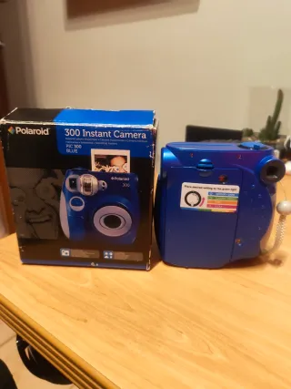 Cámara Instantánea Polaroid PIC 300 Azul