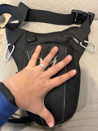 Pernera para moto negra