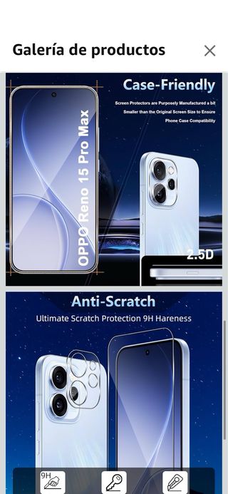 Protector Pantalla Oppo Reno 15 Pro Max