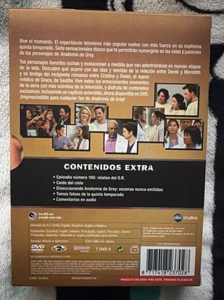 Anatomía de Grey DVD - Temporada 5