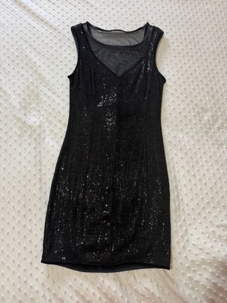 Abito Intimissimi nero tg S paillettes