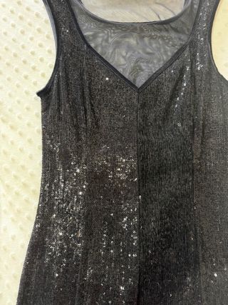 Abito Intimissimi nero tg S paillettes