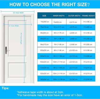 Fillis Mosquitera Magnética para Puerta, 90x210cm