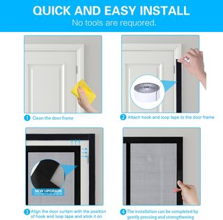 Fillis Mosquitera Magnética para Puerta, 90x210cm