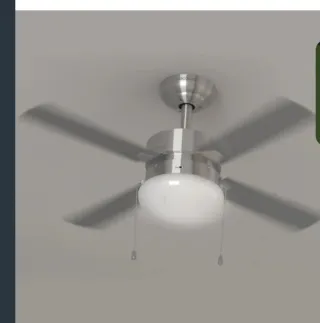 Ventilador de Techo 106cm 50W 4 Aspas