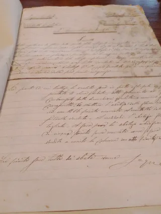 Documento storico 1859