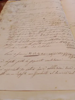 Documento storico 1859