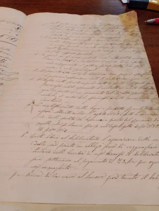 Documento storico 1859