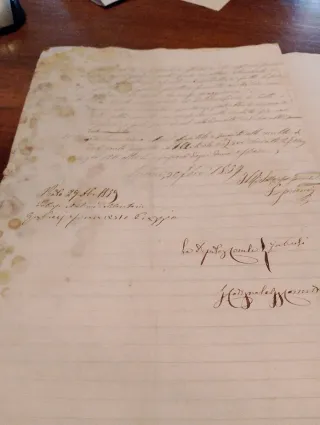 Documento storico 1859