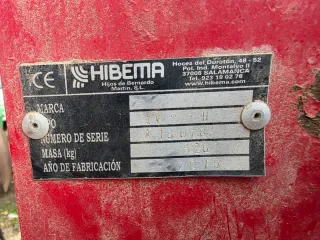 Vertedera agrícola hidraulica HIBEMA 2 cuerpos