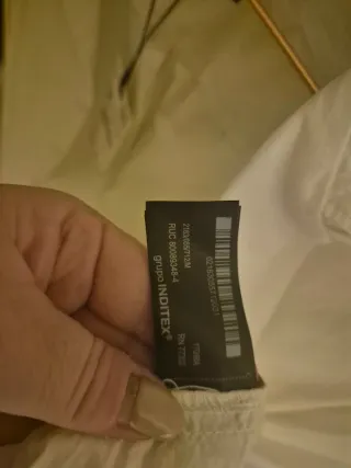 Camisa blanca Zara Talla M