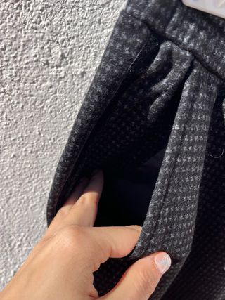 Pantalón Youline Talla 46 Negro/Gris