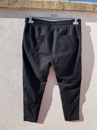 Pantalón Youline Talla 46 Negro/Gris