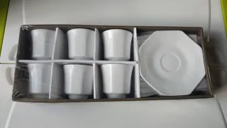 Juego de café de porcelana 12 piezas