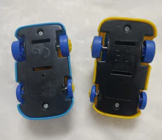 2 Coches Juguete Amarillos y Azules