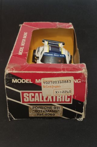 Coche slot Scalextric Porsche 911 Rothmans ref4069