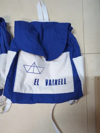 Lote 2 Mochilas Guardería Azul y Blanco